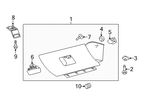 2014 Ford Mustang Lock Assembly - Door Diagram for 8A8Z-6306072-AB