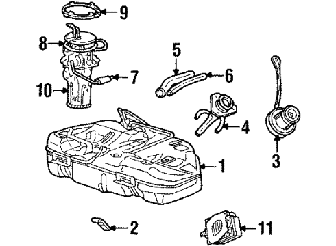 2000 Lincoln Continental Fuel Supply Diagram