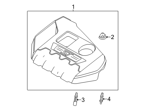 2014 Ford Focus Engine Appearance Cover Diagram