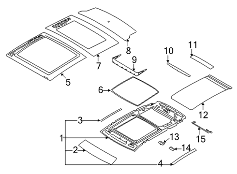 2022 Lincoln Corsair Sunroof Diagram