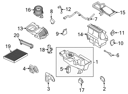 2012 Lincoln MKT Hose Diagram for BE9Z-19D888-A