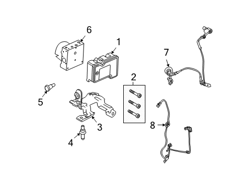 2010 Mercury Milan ABS Components Diagram