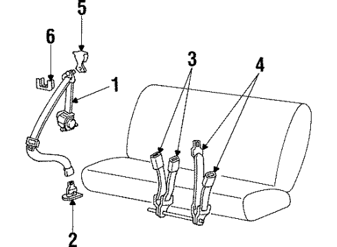 2000 Lincoln Navigator Seat Belt Diagram