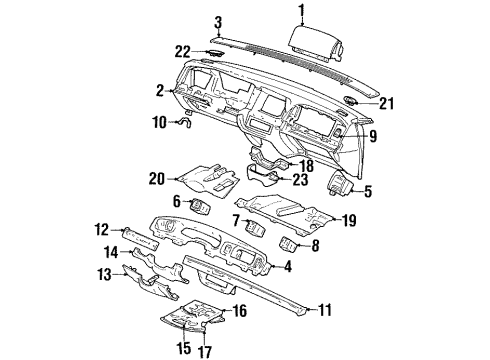 2000 Ford Crown Victoria Instrument Panel Diagram