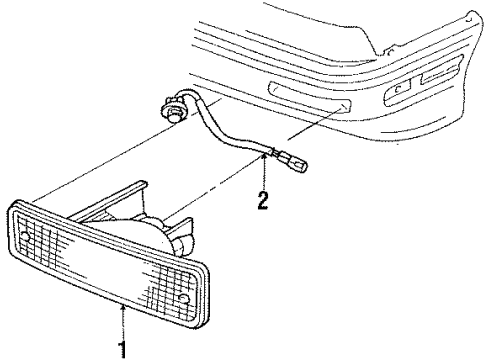 1989 Ford Probe Park Lamps Diagram 1 - Thumbnail