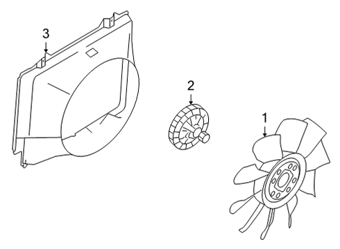 2019 Ford E-350 Super Duty Cooling System, Radiator, Water Pump, Cooling Fan Diagram