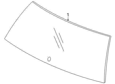 2008 Ford Taurus X Lift Gate - Glass & Hardware Diagram