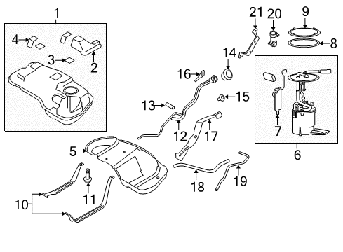 2009 Ford Escape Fuel System Components Diagram