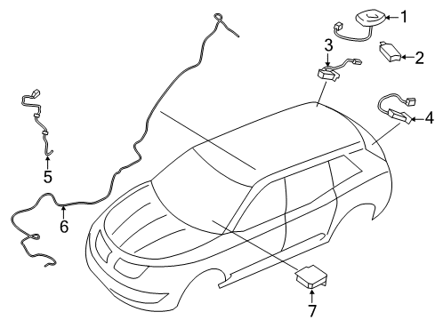 2017 Lincoln MKX Antenna & Radio Diagram