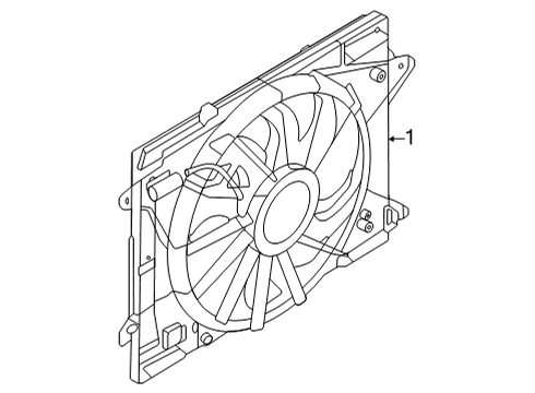 2023 Ford Bronco Sport Cooling System, Radiator, Water Pump, Cooling Fan Diagram 1 - Thumbnail