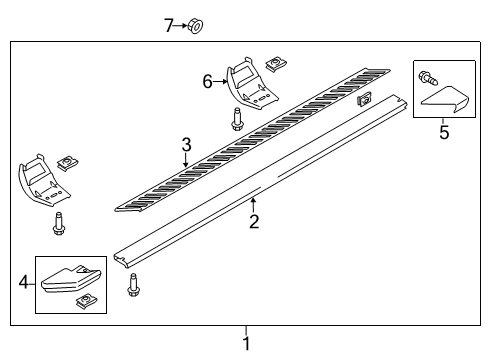 2017 Ford F-350 Super Duty Extension Diagram for FL3Z-16A454-BA