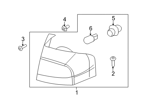 2009 Lincoln MKX Bulbs Diagram 5 - Thumbnail