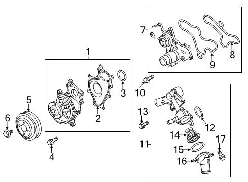 2011 Ford F-150 Water Pump Diagram 1 - Thumbnail