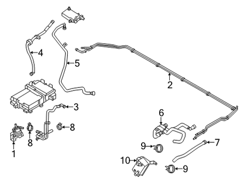 2021 Ford Mustang Mach-E Hoses & Lines Diagram