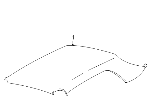 2008 Ford Mustang Interior Trim - Convertible Top Diagram