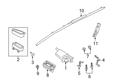 2013 Ford Escape Sensor - Side Air Bag Diagram for HM5Z-14B345-A