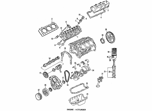 1990 Ford Probe Door & Components, Electrical Diagram 2 - Thumbnail