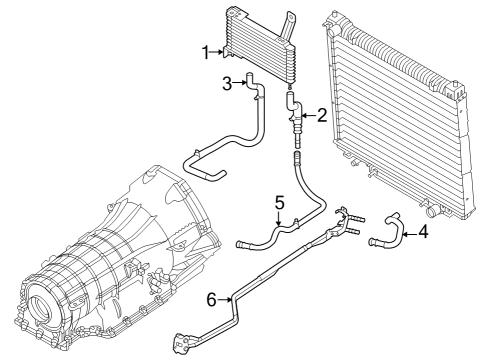 2022 Ford E-350 Super Duty Trans Oil Cooler Diagram