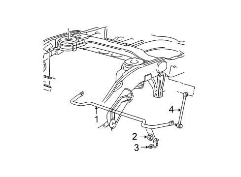 2002 Ford Expedition Rear Suspension Components, Lower Control Arm, Upper Control Arm, Ride Control, Stabilizer Bar Diagram