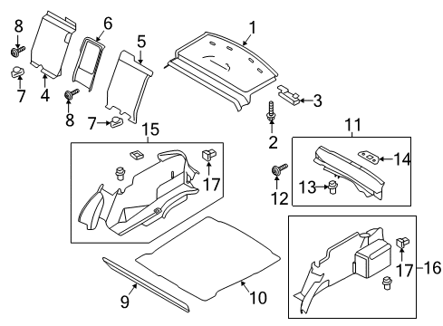 2017 Lincoln Continental Cover - Floor Pan Diagram for GD9Z-5445443-AB