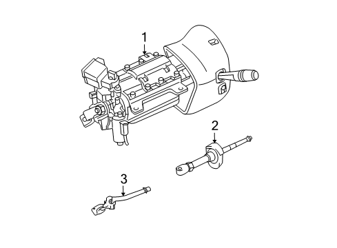 2010 Lincoln Town Car Steering Column & Wheel, Steering Gear & Linkage Diagram 2 - Thumbnail