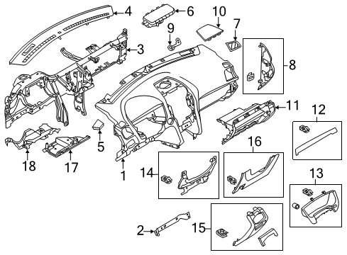 2014 Ford Explorer Instrument Panel Diagram