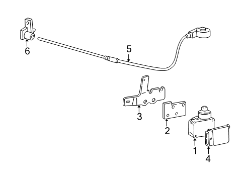 2002 Ford Taurus Actuator Assembly Diagram for YF1Z-9A825-CA