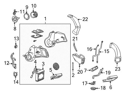 2004 Mercury Monterey Auxiliary Heater & A/C Diagram