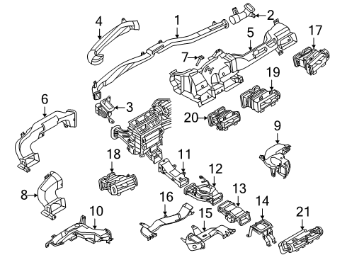 2023 Lincoln Aviator Ducts Diagram