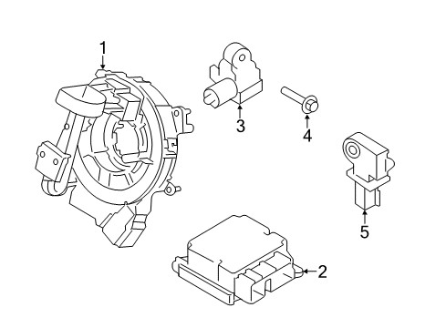 2017 Ford F-250 Super Duty Air Bag Components Diagram