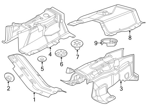 2024 Ford Mustang Heat Shields Diagram