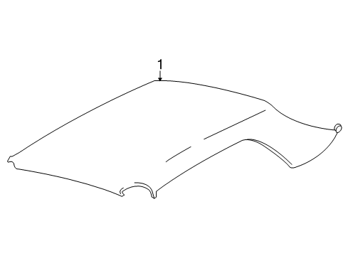 2014 Ford Mustang Interior Trim - Convertible Top Diagram