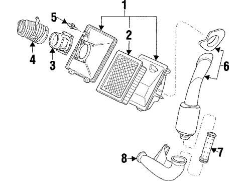 1998 Mercury Sable Air Intake Diagram