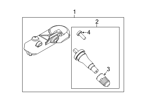 2014 Lincoln MKX Tire Pressure Monitoring Diagram