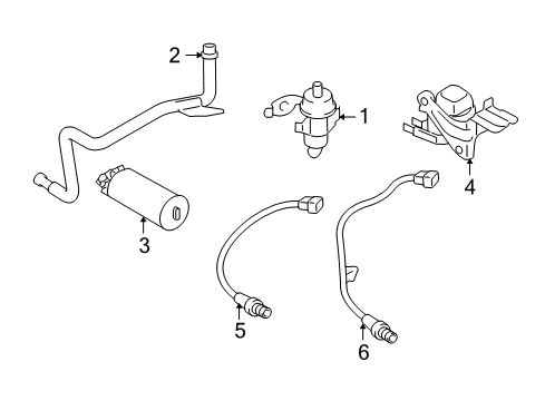 2007 Ford Escape EGR System, Emission Diagram 2 - Thumbnail