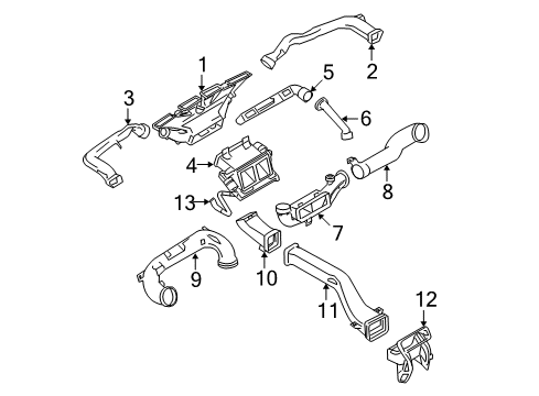 2008 Mercury Mountaineer Ducts Diagram