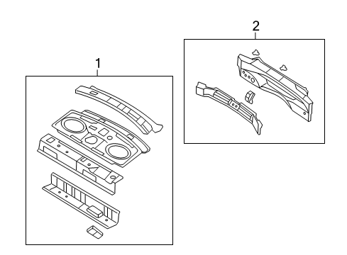 2010 Lincoln MKZ Rear Body Diagram