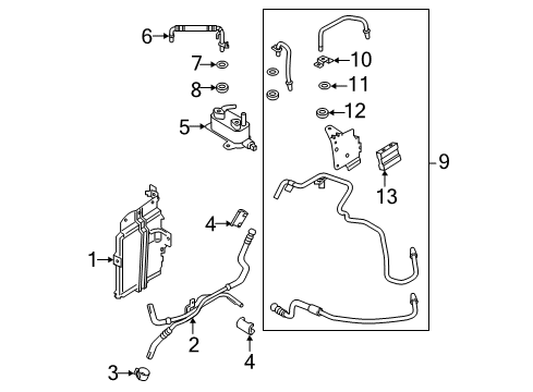 2017 Lincoln MKZ Tube Assembly Diagram for HP5Z-7R081-A