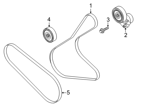 2020 Ford Explorer Belts & Pulleys Diagram