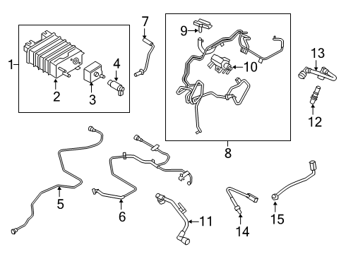 2023 Lincoln Nautilus Emission Components Diagram