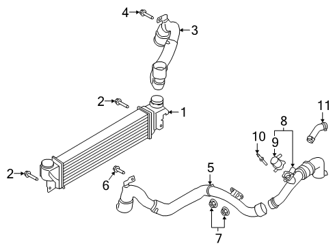 2022 Lincoln Nautilus Intercooler Diagram 1 - Thumbnail