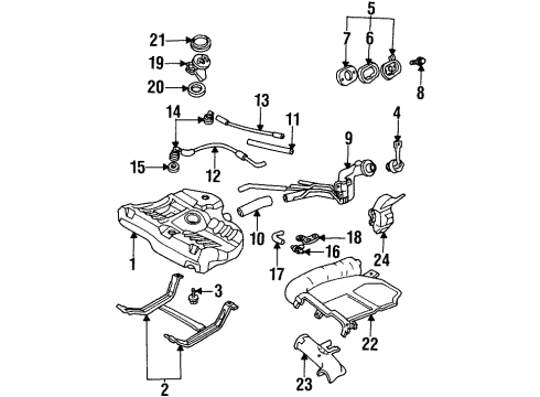 1995 Mercury Tracer Senders Diagram 1 - Thumbnail