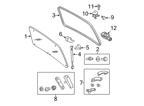 2010 Ford Escape Lift Gate Diagram 2 - Thumbnail