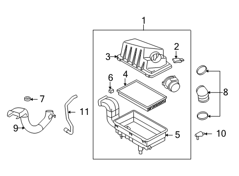 2004 Ford Focus Filters Diagram 1 - Thumbnail