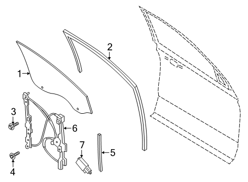 2023 Lincoln Navigator Front Door - Electrical Diagram 1 - Thumbnail