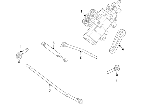 2022 Ford E-350 Super Duty Steering Gear & Linkage Diagram