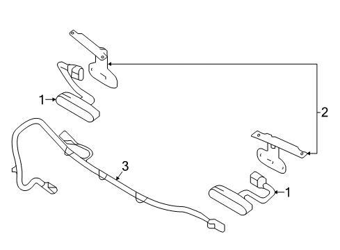 2017 Ford Special Service Police Sedan Front Lamps - Flasher Lamps Diagram 1 - Thumbnail