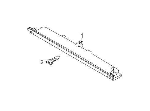 2014 Ford Focus High Mount Lamps Diagram