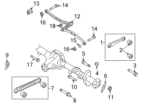 2008 Lincoln Town Car Nut - Adjusting Screw Diagram for -W520517-S436