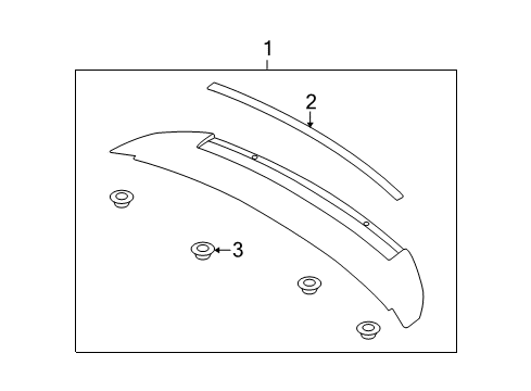 2014 Ford Mustang Rear Spoiler Diagram 2 - Thumbnail